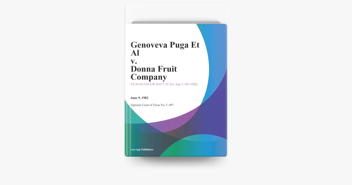 Genoveva Puga Et Al V Donna Fruit Company Sur Apple Books