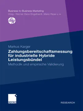 Read: Book Zahlungsbereitschaftsmessung für industrielle Hybride Leistungsbündel