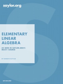 Elementary Linear Algebra - Kenneth Kuttler