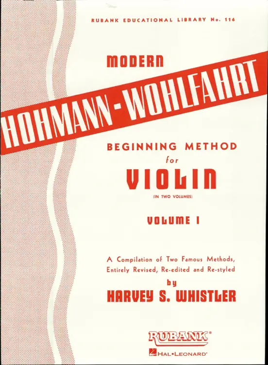 Modern Hohmann-Wohlfahrt Beginning Method for Violin (Music Instruction)