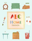 ABC home Friends : abc book for kids - BUDKIDS & Soojin Park