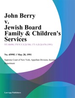 John Berry v. Jewish Board Family & Children's Services