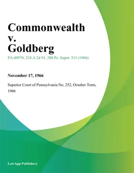 Commonwealth v. Goldberg