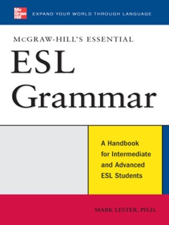 McGraw-Hill's Essential ESL Grammar by Mark Lester