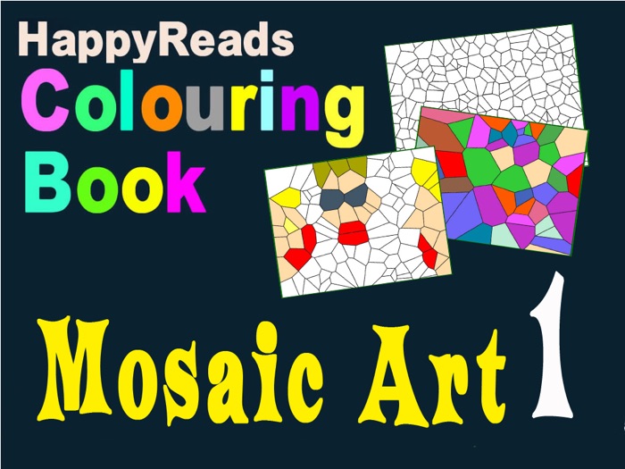 HappyReads Colouring Book – Mosaic Art 1