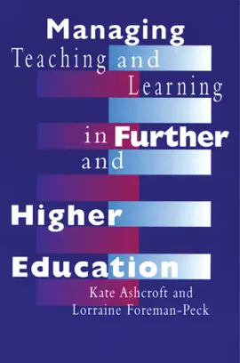 Read: Managing Teaching and Learning in Further Book and Higher Education