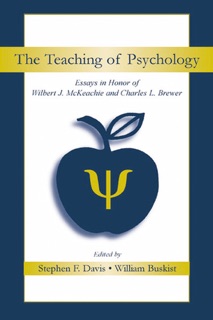 The Teaching of Psychology by Stephen F. Davis & William Buskist