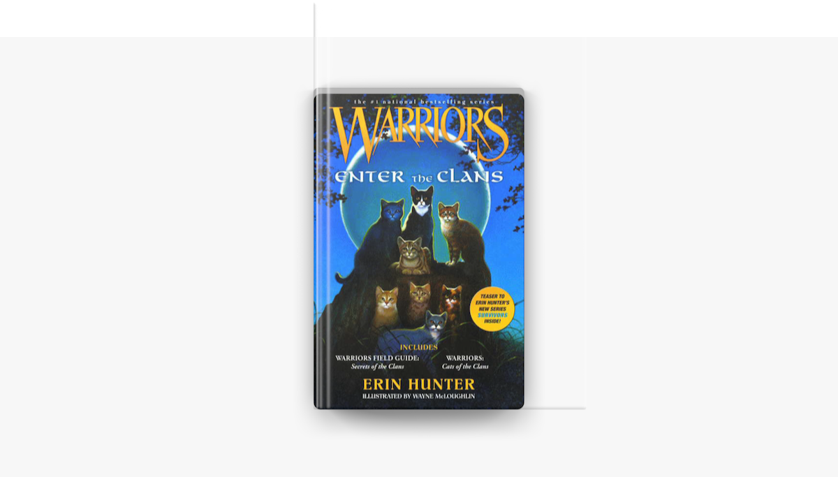 Warriors reference book lot of 4 Erin Hunter Secrets Battles Code Cats