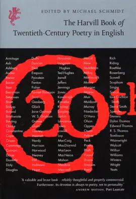 Read: The Harvill Book of 20th Century Book Poetry in English