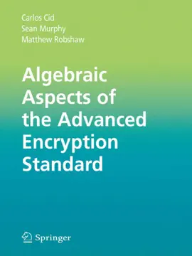 Read: Algebraic Aspects of the Advanced Book Encryption Standard