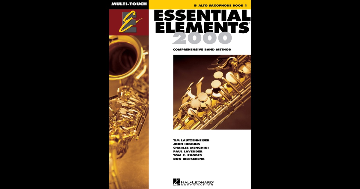 Essential Elements 2000 Book 1 for Eflat Alto Saxophone (Textbook