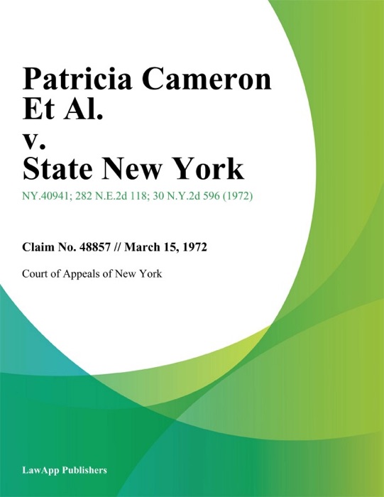 Patricia Cameron Et Al. v. State New York