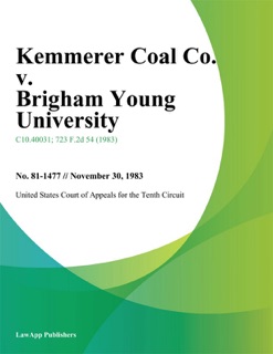 Kemmerer Coal Co. v. Brigham Young University by United States Court of Appeals for the Tenth Circuit