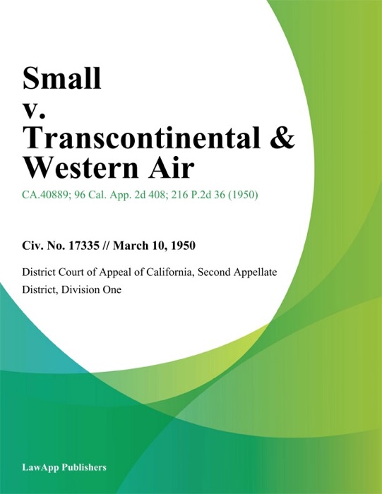 Small v. Transcontinental & Western Air