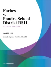 forbes v. Poudre School District R-1