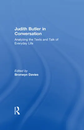 Read: Judith Butler in Book Conversation