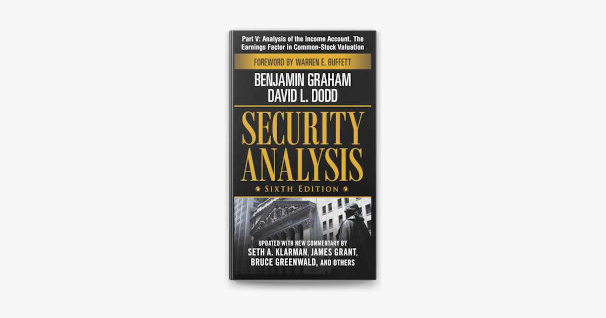 El inversor inteligente · Security analysis / Benjamin Graham
