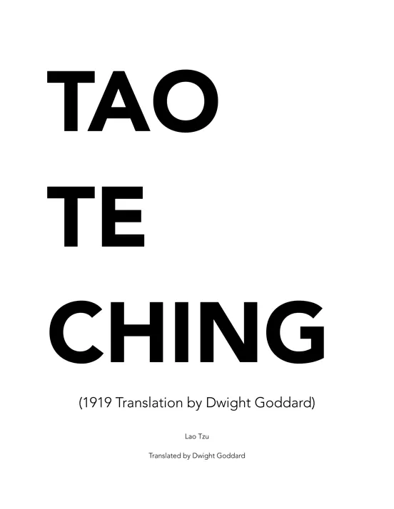 Tao Te Ching