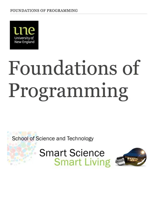 Foundations of Programming