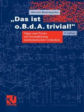 Read: "Das ist o. B. Book d. A. trivial!"