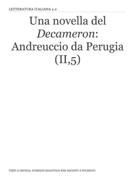 Read: Letteratura Book 2.0: Andreuccio da Perugia (II,5)