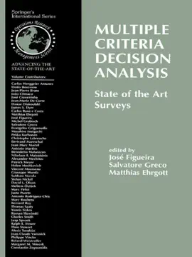 Read: Multiple Criteria Book Decision Analysis: State of the Art Surveys