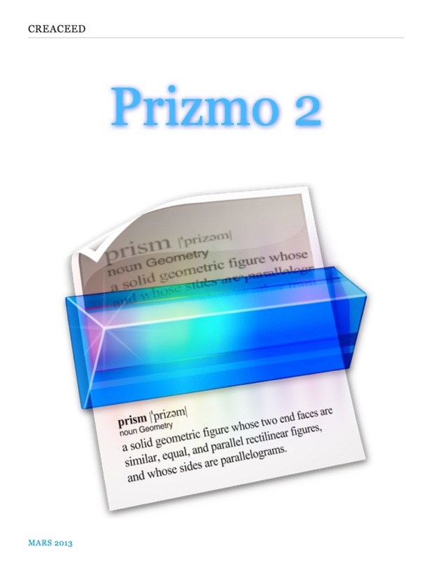 Mode d'emploi pour Prizmo 2