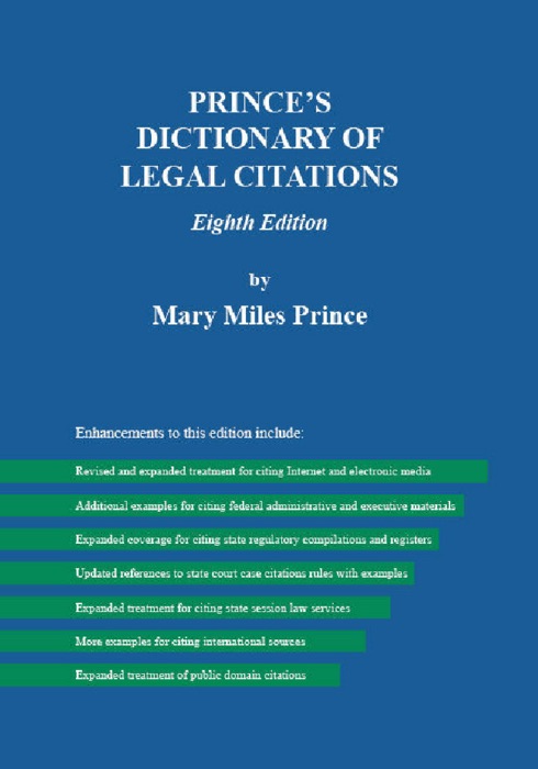 Prince's Dictionary of Legal Citations