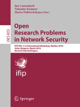 Read: Book Open Research Problems in Network Security