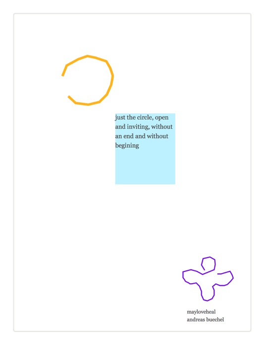 Just the Circle, Open and Inviting, Without an End and Without Beginning