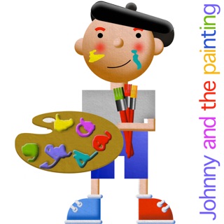 Johnny and the painting by Rafael Hernandez