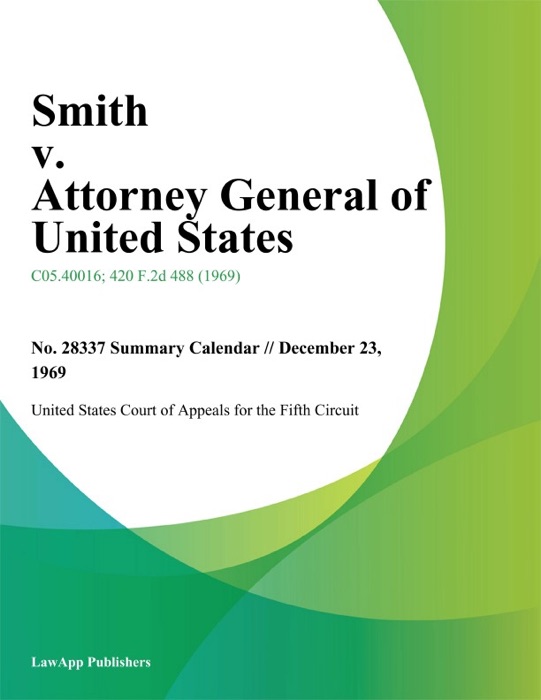 Smith v. Attorney General of United States