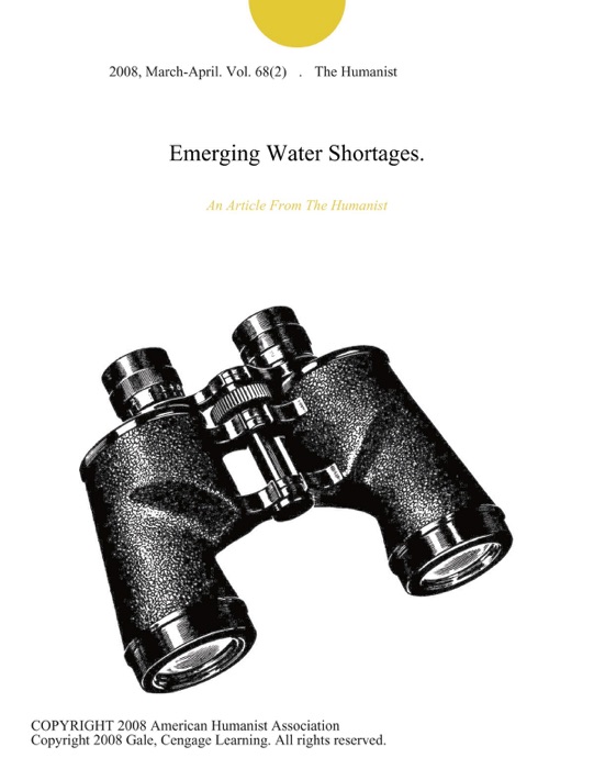 Emerging Water Shortages.