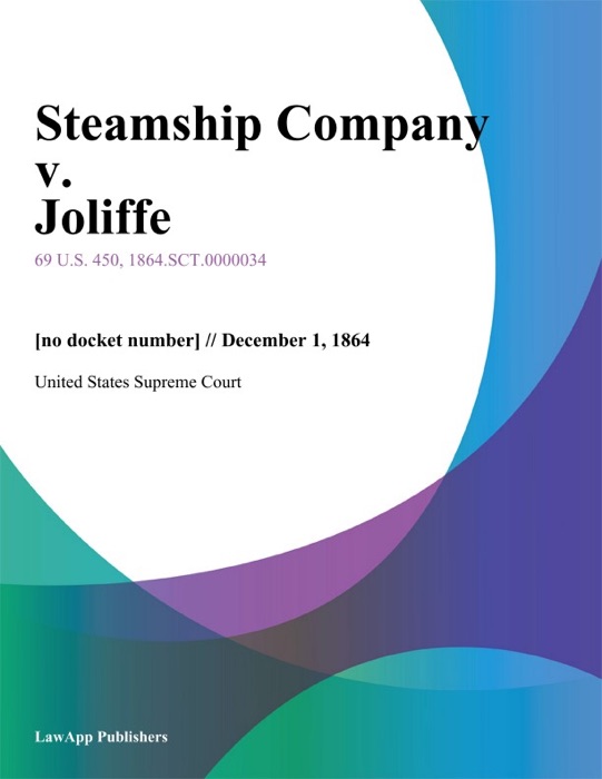 Steamship Company v. Joliffe