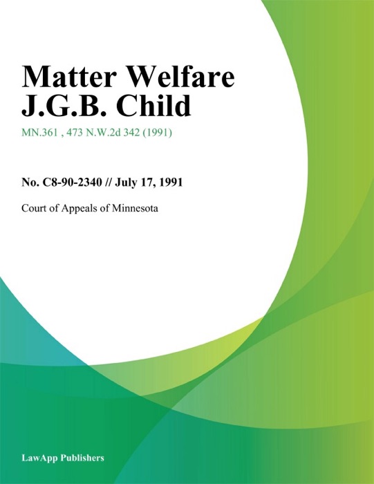 Matter Welfare J.G.B. Child