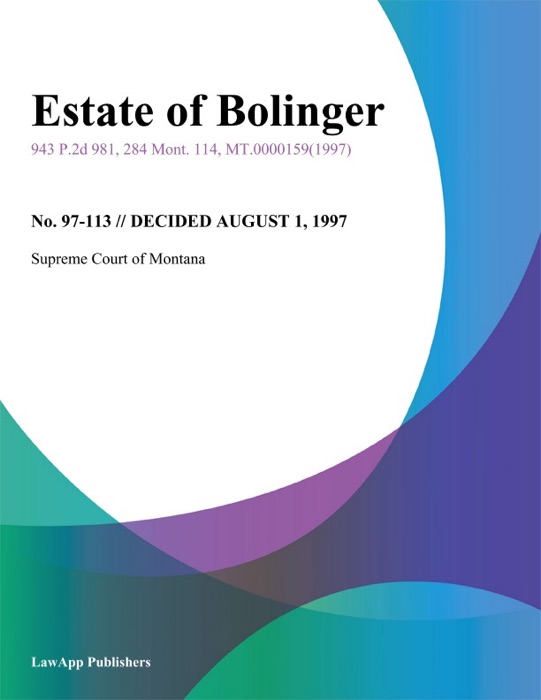 Estate of Bolinger