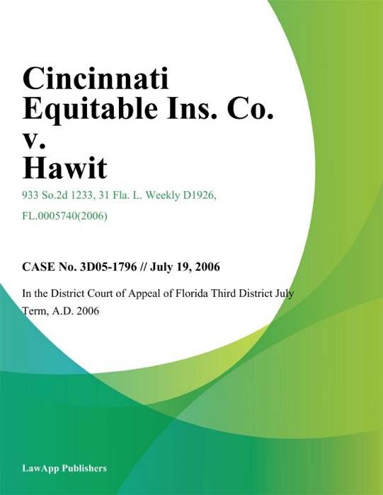 Cincinnati Equitable Ins. Co. v. Hawit