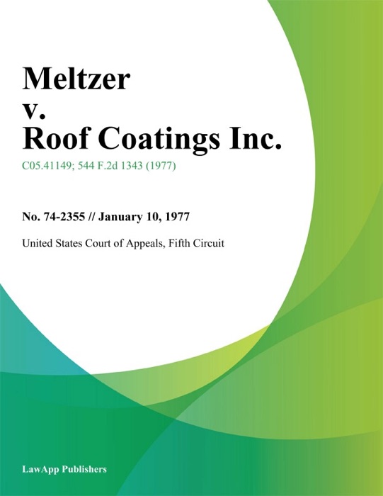 Meltzer v. Roof Coatings Inc.