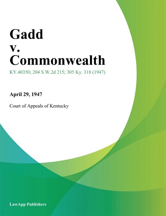 Gadd v. Commonwealth