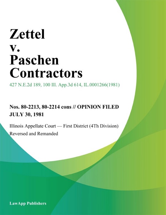 Zettel v. Paschen Contractors