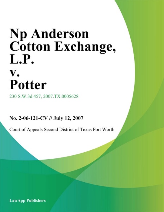 NP Anderson Cotton Exchange, L.P. v. Potter