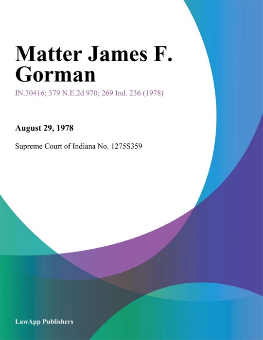 Matter James F. Gorman