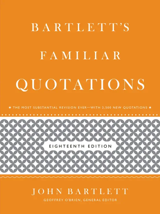 Bartlett's Familiar Quotations