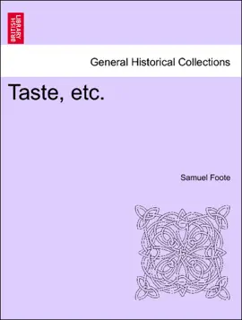 Taste, etc.