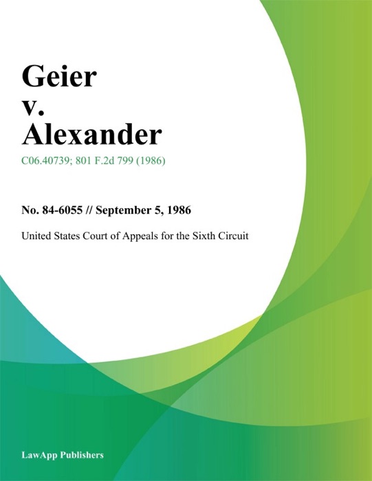 Geier V. Alexander