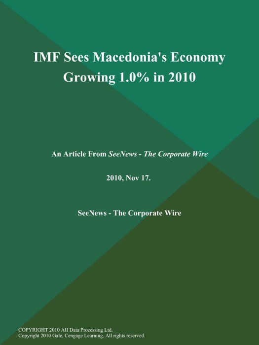 IMF Sees Macedonia's Economy Growing 1.0% in 2010