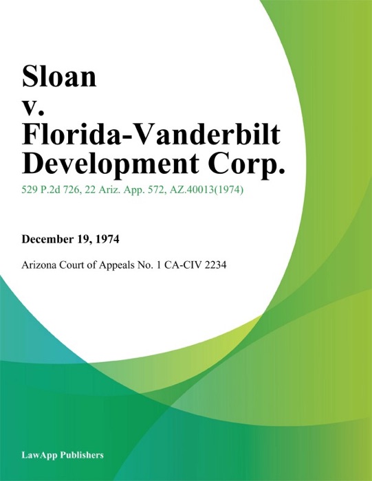 Sloan V. Florida-Vanderbilt Development Corp.