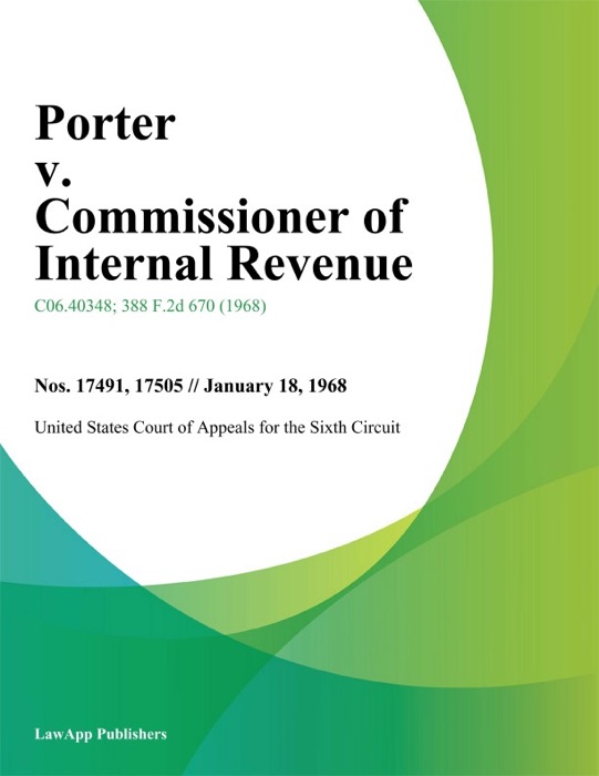 Porter v. Commissioner of Internal Revenue