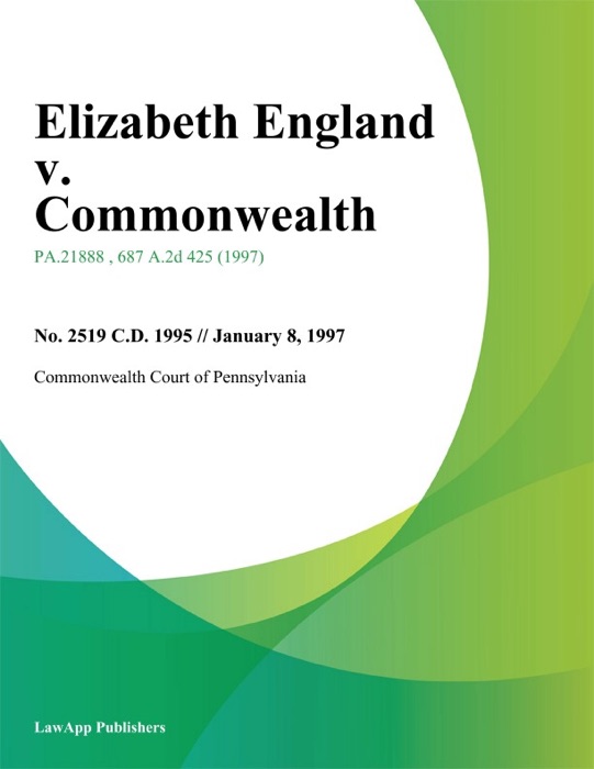 Elizabeth England v. Commonwealth