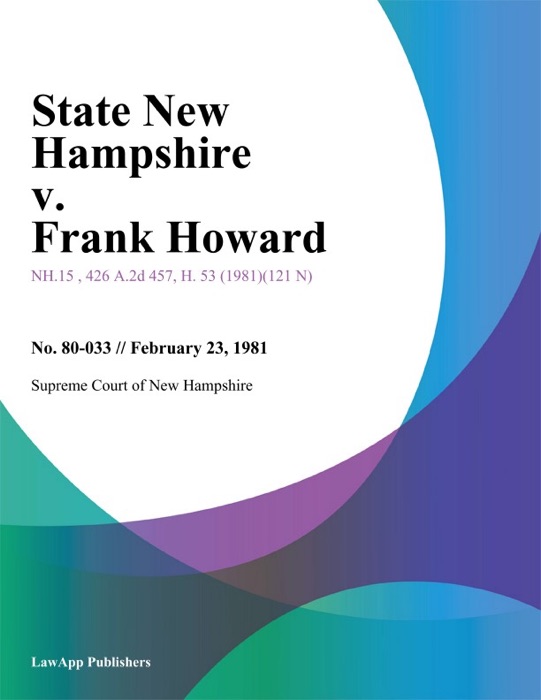 State New Hampshire v. Frank Howard